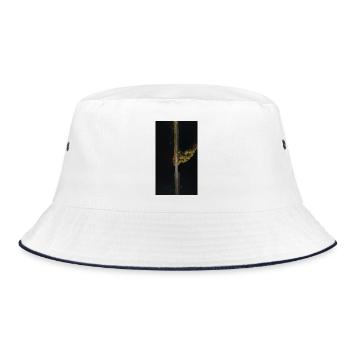 Water path in the Shadow Forest - Bucket Hat - white/navy - Front