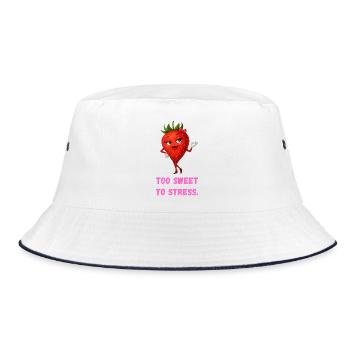 Trop doux pour souligner la caricature de la fraise - Bob - blanc/marine - Devant