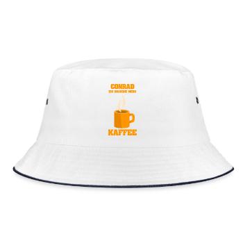 Cafe Conrad - Bucket Hat - white/navy - Front