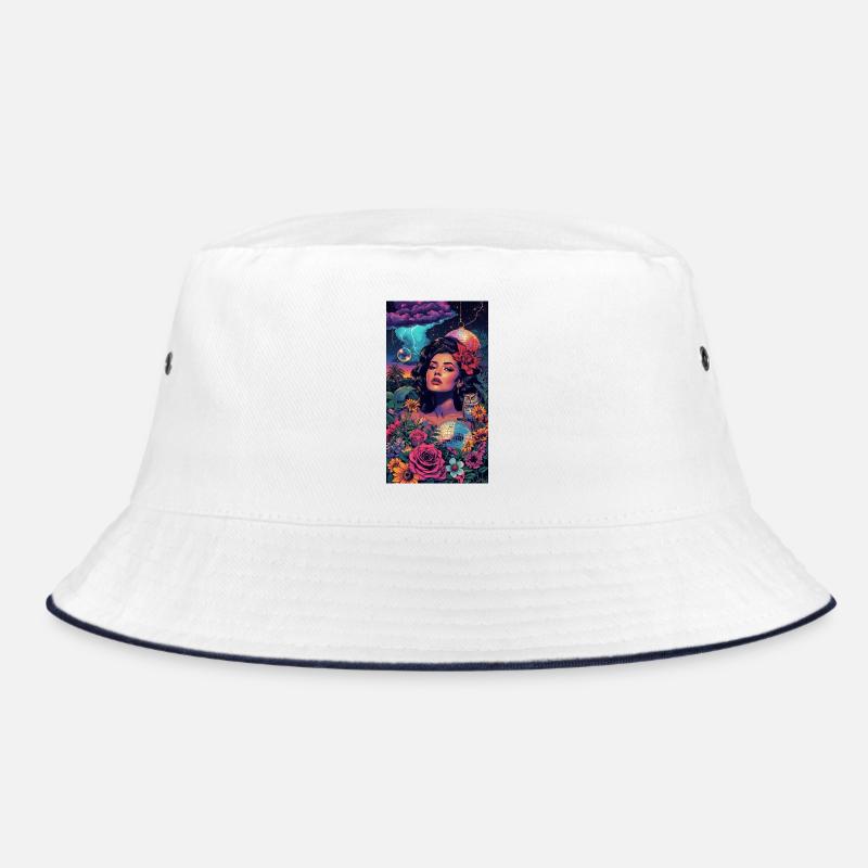 Neon Floral Siren Bucket Hat
