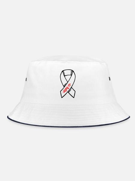 Espoir du cancer en boucle - Bob - blanc/marine - Devant