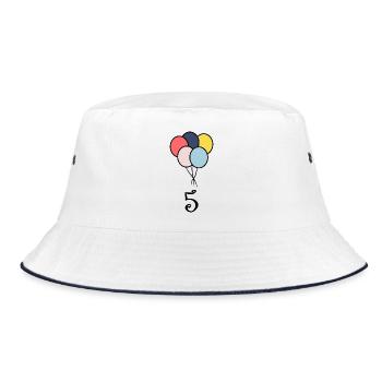 5. ANNIVERSARY. 5 YEARS. 5th ANNIVERSARY - Bucket Hat - white/navy - Front