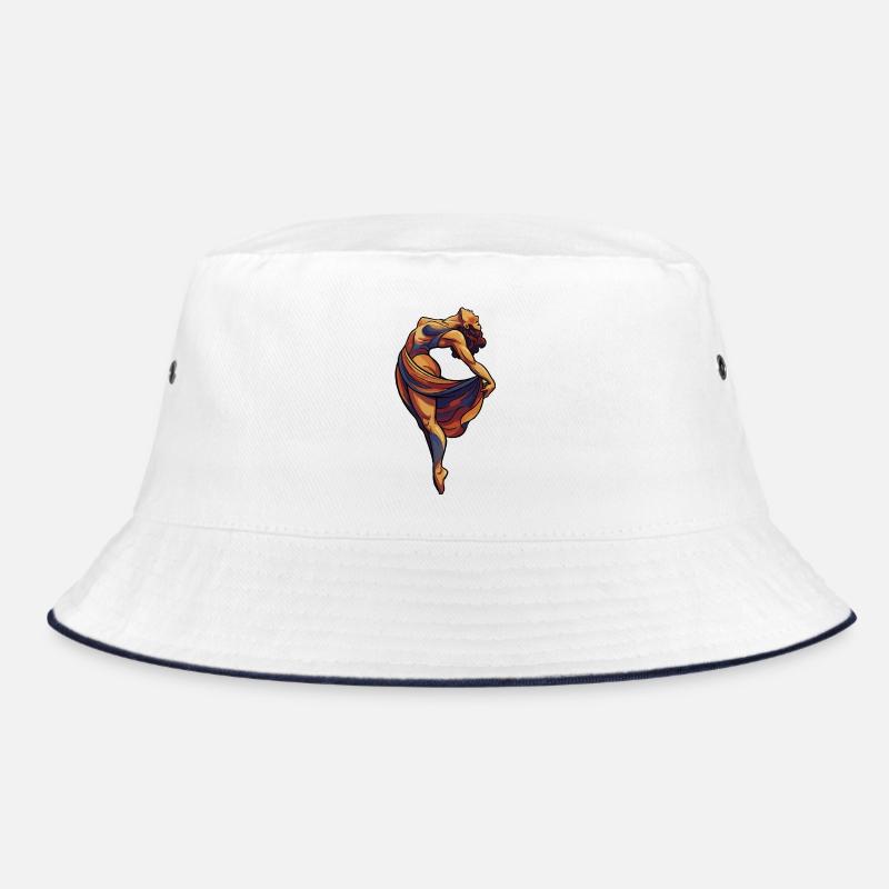 Dramatic dancing woman in color Bucket Hat