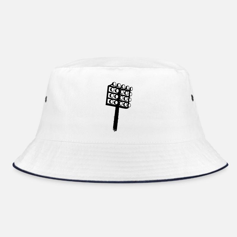 Stadium Floodlight Soccer Icon Bucket Hat