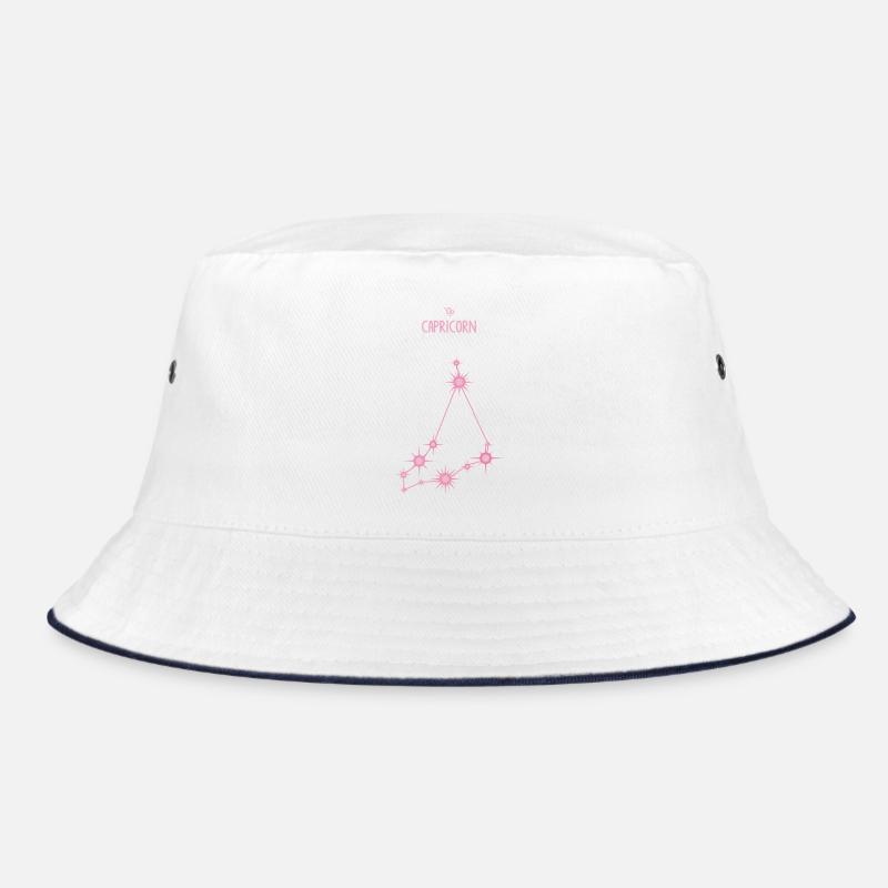 Steinbock Tierkreiszeichen Stern Sternbild Pink Bucket Hat