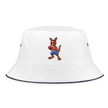 Boxe Kangaroo Australie - Bob - blanc/marine - Devant