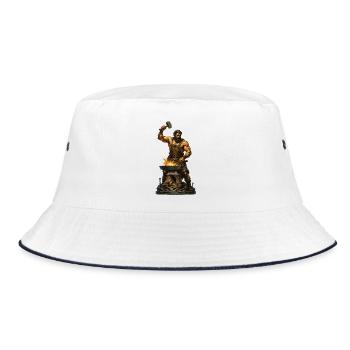 Fire Focus Blacksmithing - Bucket Hat - white/navy - Front