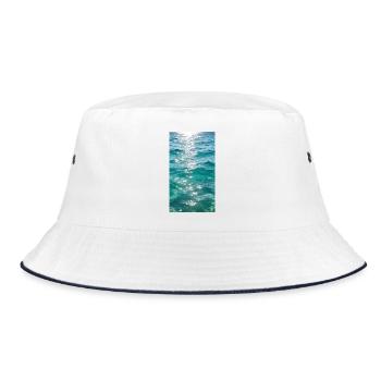 Vagues, lumière du soleil, reflet, esthétique - Bob - blanc/marine - Devant