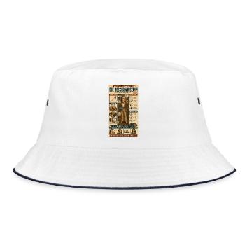 Die Besserwisserin – ungefragt kompetent - Bucket Hat - Weiß/Navy - Vorne
