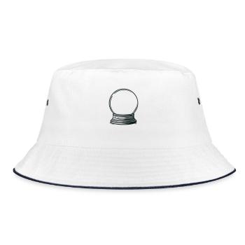 Snow globe empty - Bucket Hat - white/navy - Front