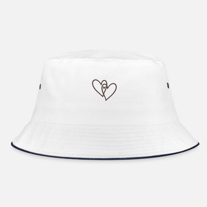 2 hearts plus 1 Bucket Hat