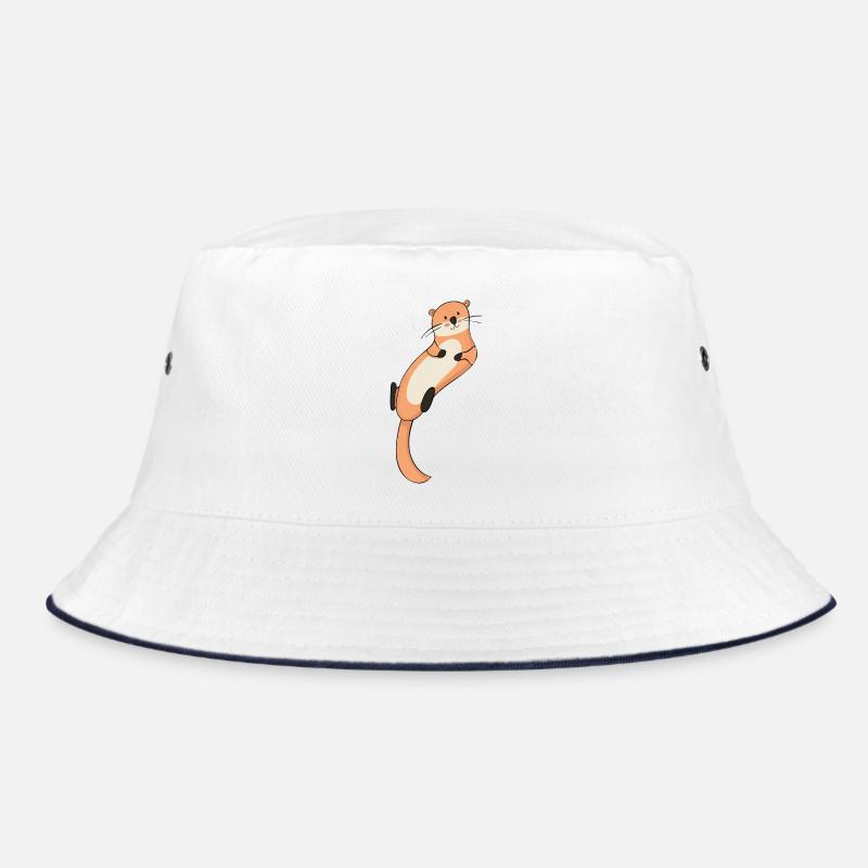 Otter - Bucket Hat - Weiß/Navy