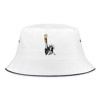 Free Beer - Bucket Hat - white/navy - Front