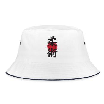 idéogramme japonais jiujitsu Japon Japon - Bob - blanc/marine - Devant