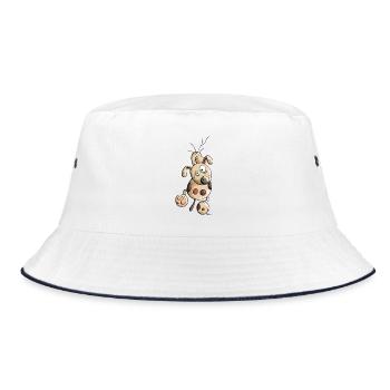 Hanging Dog - Bucket Hat - white/navy - Front