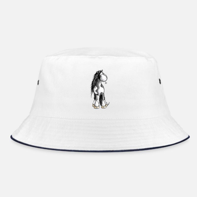 Tinker mit Blümchen - Bucket Hat - Weiß/Navy