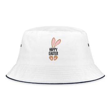 Ostern - Bucket Hat - Weiß/Navy - Vorne