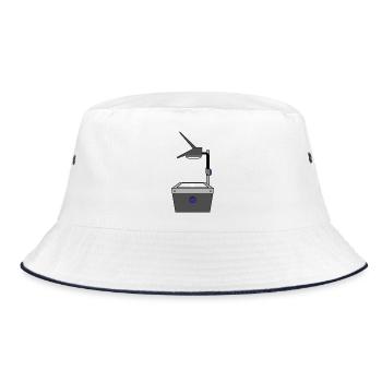 Polylux Schule Lehrer - Bucket Hat - Weiß/Navy - Vorne