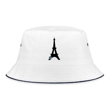 PARIS. CAPITALE. VILLE. FRANCE. PARISIEN. PARIS - Bob - blanc/marine - Devant