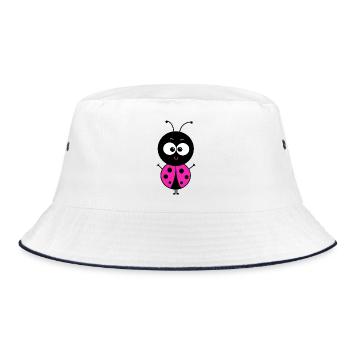 Ladybird - Bucket Hat - white/navy - Front
