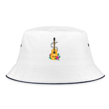 Guitare, mélomanes - Bob - blanc/marine - Devant