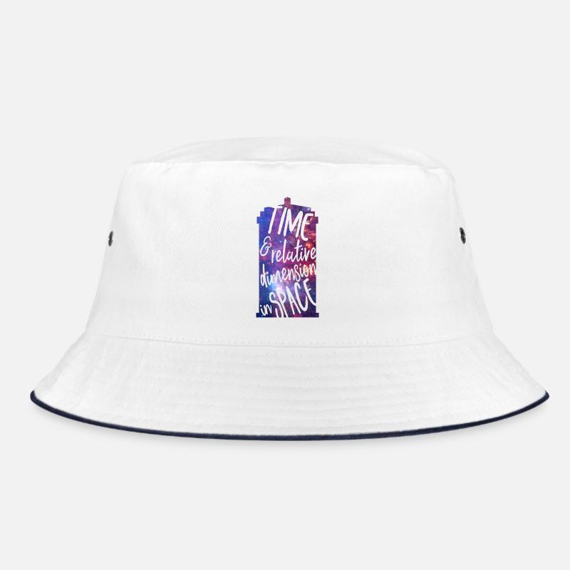 Time and Relative Dimension in Space - Bucket Hat - Weiß/Navy