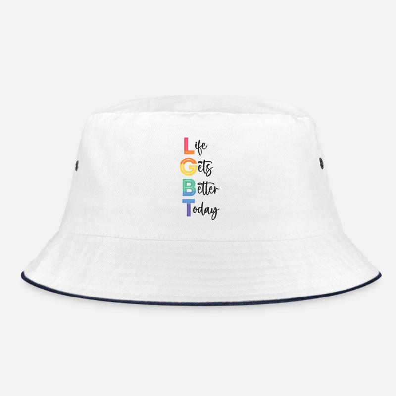LGBT Pride Month - Life Gets Better Today Bucket Hat