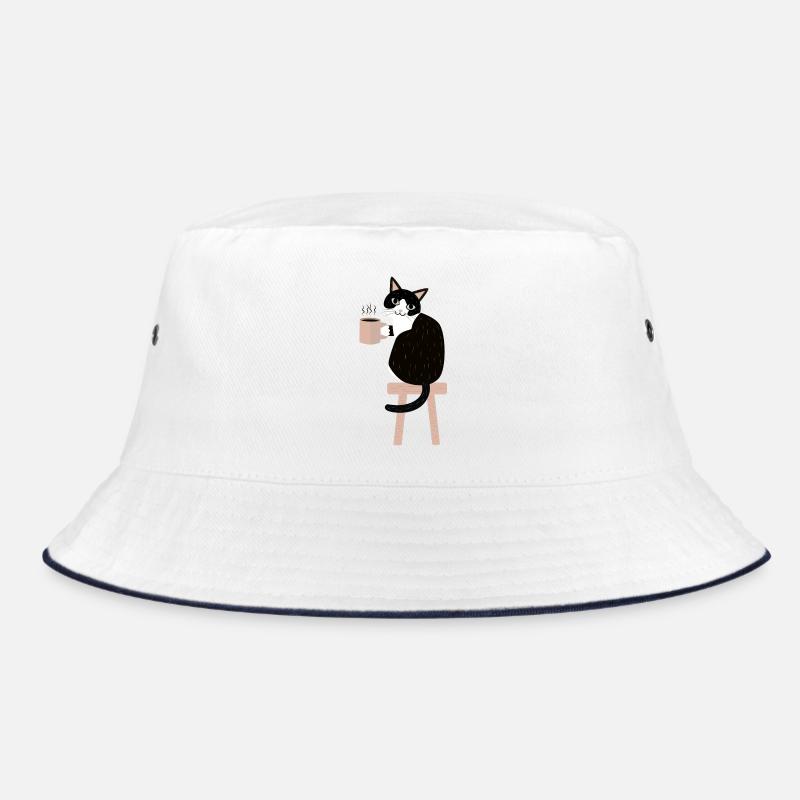 Kaffeepause Katze Bucket Hat