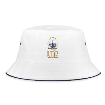 Linz Autriche Skyline City Home Amour - Bob - blanc/marine - Devant