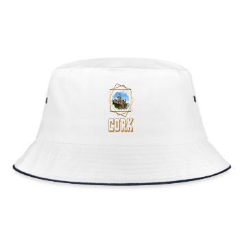 Cork Irlande Ville Skyline Home Love Gold - Bob - blanc/marine - Devant