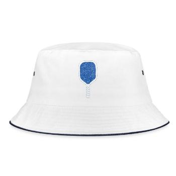 Pickleball Racket - Bucket Hat - white/navy - Front