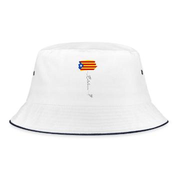 Drapeau Catalogne Indépendantiste Estelada Blava - Bob - blanc/marine - Devant