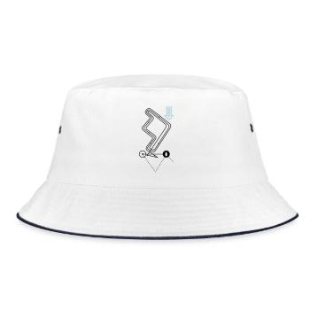 Regatta Course Sailing Regatta Course Sailing Course - Bucket Hat - white/navy - Front