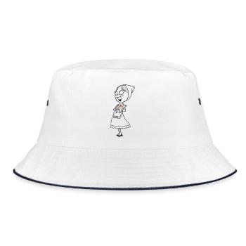 SERBSKA LENKA - kontur - - Bucket Hat - Weiß/Navy - Vorne