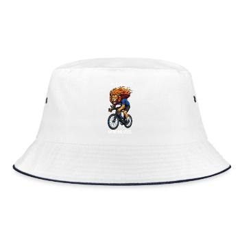 Cycliste Lion Vélo de route VTT Vélo sportif - Bob - blanc/marine - Devant