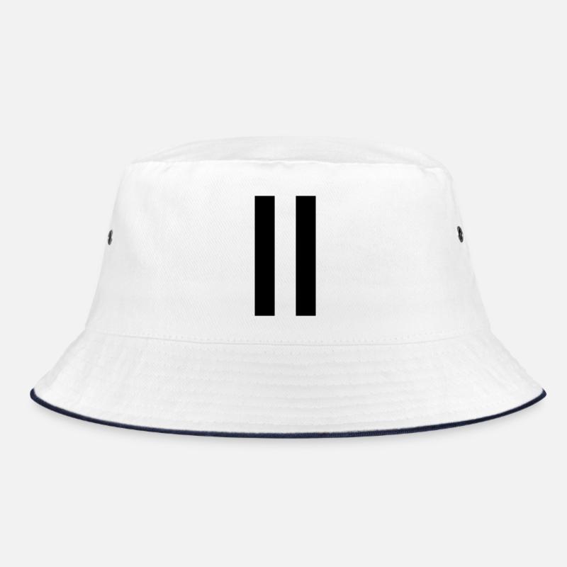 Pause sign – modern minimal design Bucket Hat