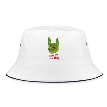 Pimentez votre vie - Basil - Rock 'n' Roll - Bob - blanc/marine - Devant