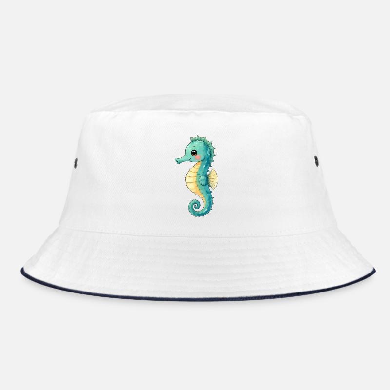 Pastell-Seepferdchen Meeresliebe Bucket Hat