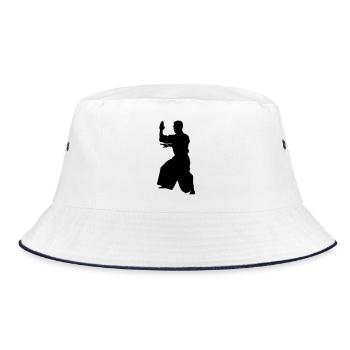 Aikido - Bucket Hat - white/navy - Front