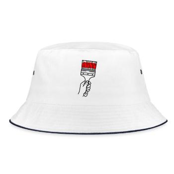 Painter - Bucket Hat - white/navy - Front