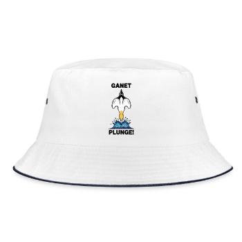 Gannet Loon Sea Plunge Gannet - Bucket Hat - white/navy - Front