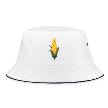 Corn - Bucket Hat - white/navy - Front