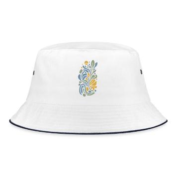 Flowing Balance - Bucket Hat - white/navy - Front