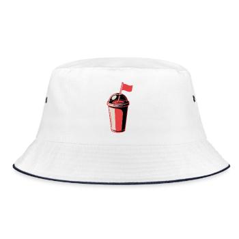 Tasse du drapeau rouge - Bob - blanc/marine - Devant