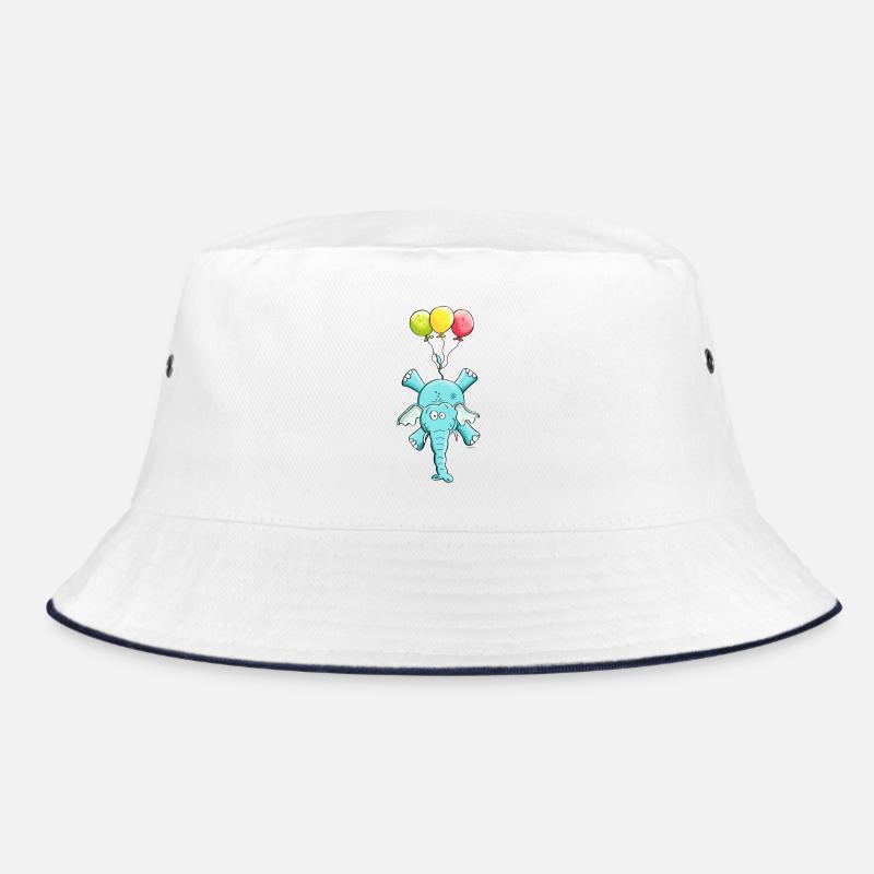 Elephant with balloons Bucket Hat