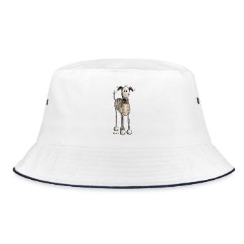 Galgo Espanol - Chien - Chiens - Cadeau - Bob - blanc/marine - Devant