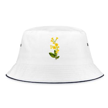 Fleur clé avec des fleurs brillantes au printemps - Bob - blanc/marine - Devant