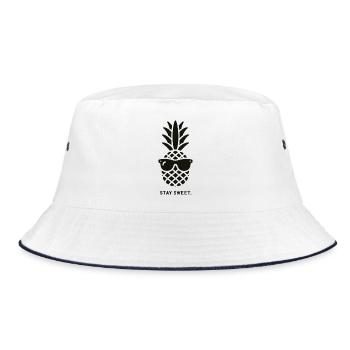 Lunettes de soleil Pineapple - Bob - blanc/marine - Devant