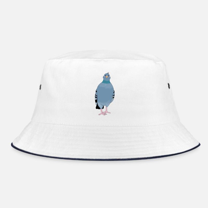 Taube - Bucket Hat - Weiß/Navy