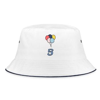 5. ANNIVERSARY. 5 YEARS. 5th ANNIVERSARY - Bucket Hat - white/navy - Front